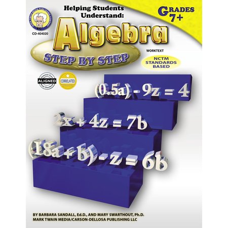 MARK TWAIN MEDIA Helping Students Understand Algebra Resource Book, Gr 7-12, Paperback 404020